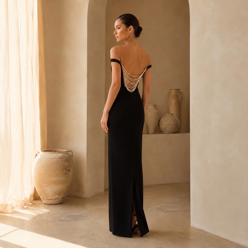Midnight Pearl Dress