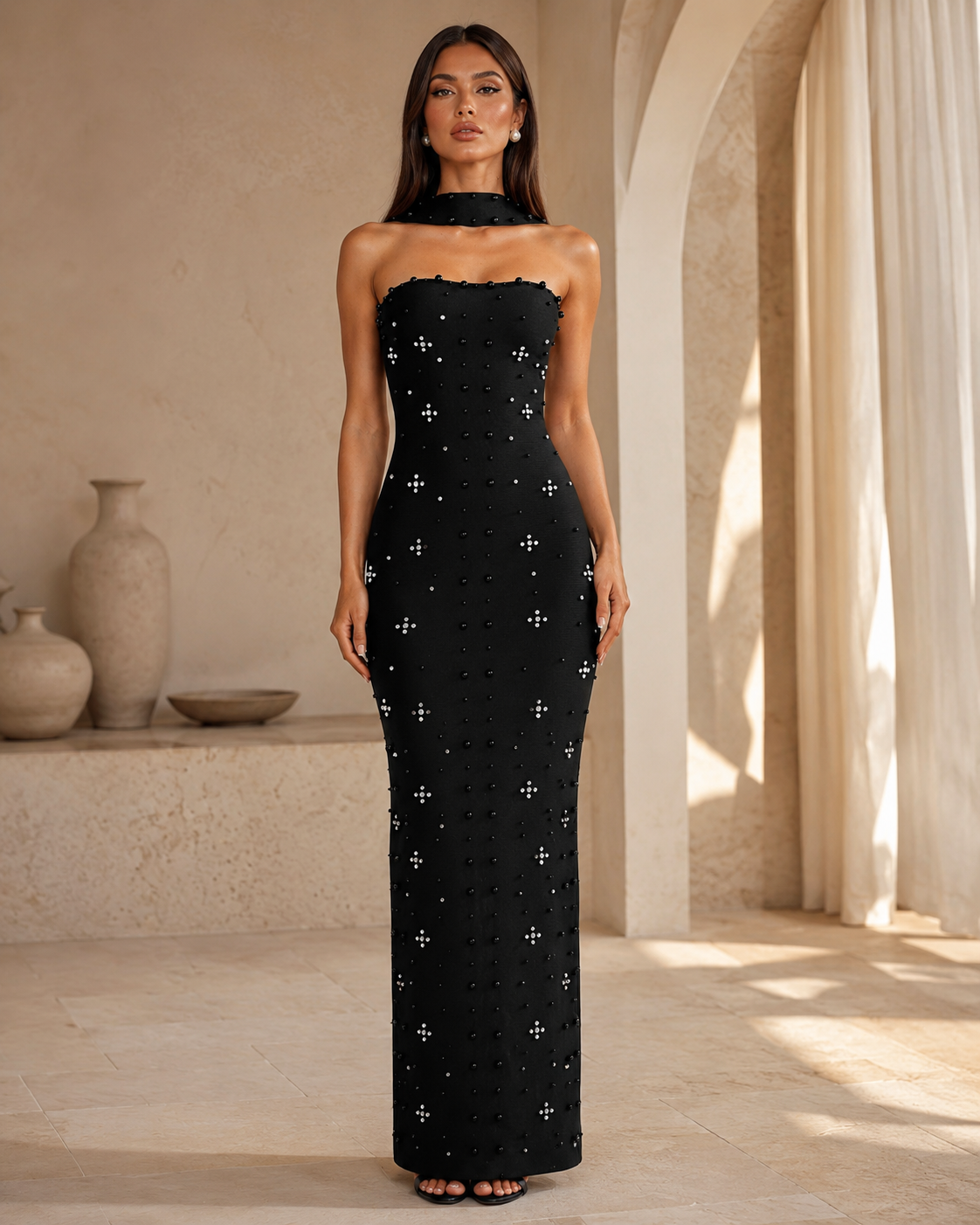 Crystal Noir Dress