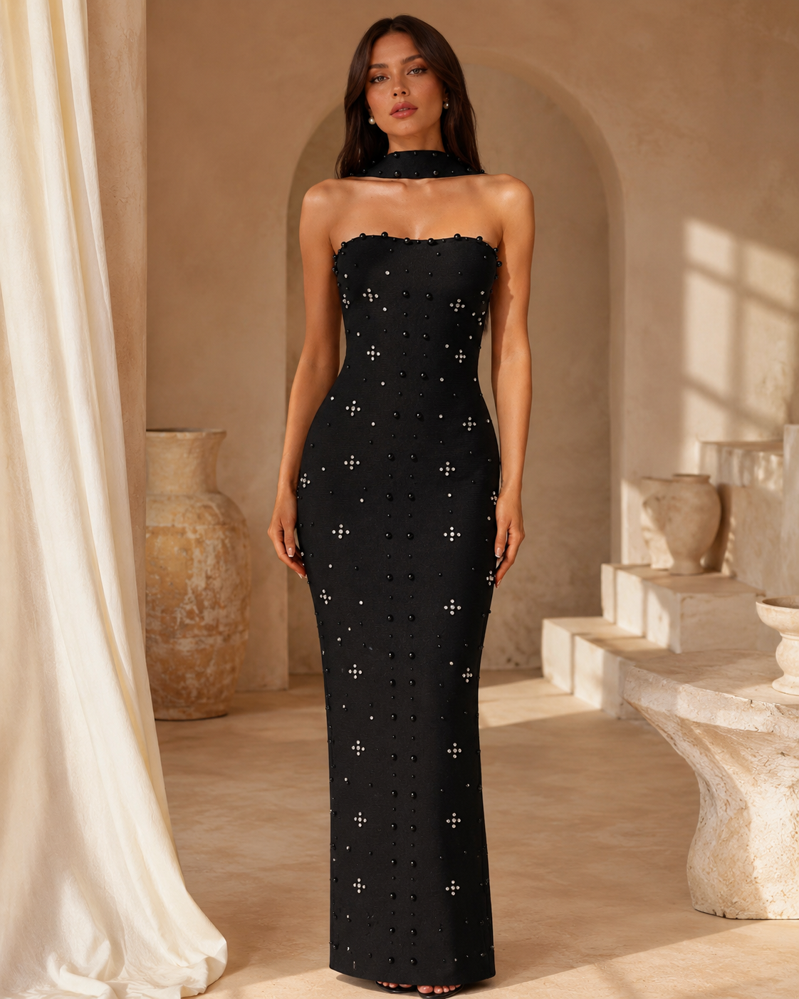 Crystal Noir Dress